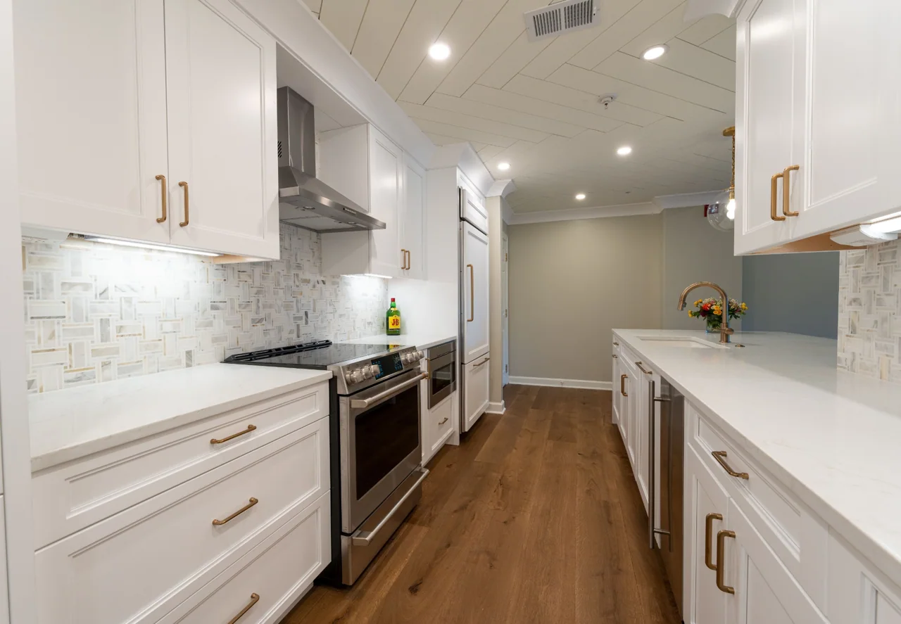 Clean lines & connected surfaces — Kitchen Remodeling